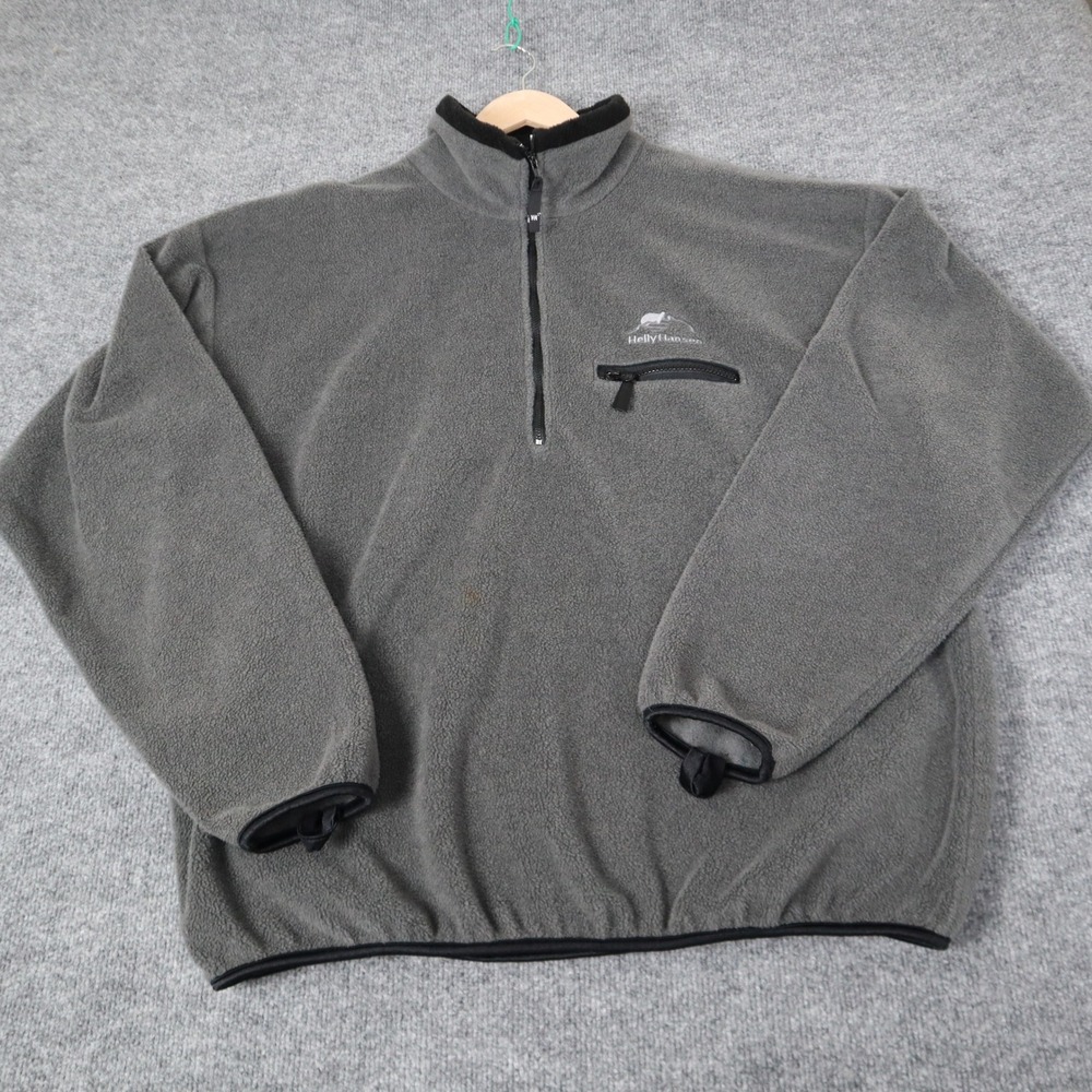 Helly Hansen Pullover Mens XL Fleece Sweatshirt 1/4 Zip USA Hiking Outdoor‎ Ski